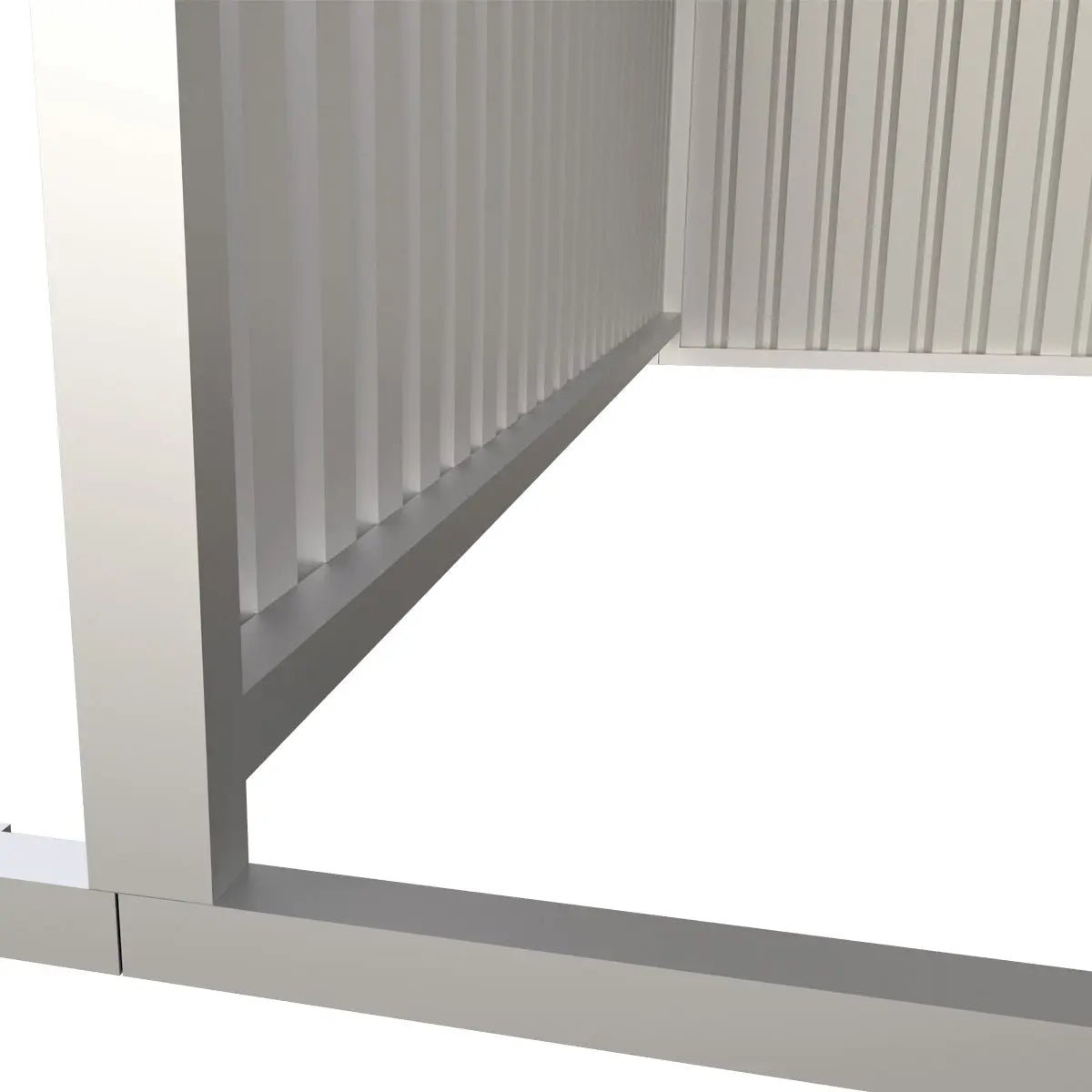 12’ x 20’ Galvanized Metal Livestock Shed, 240 Sq-Ft, 27 GA Corrugated Panels, Sliding Skid Mount, TMG-MS1220L