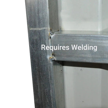 12’ x 20’ Galvanized Metal Livestock Shed, 240 Sq-Ft, 27 GA Corrugated Panels, Sliding Skid Mount, TMG-MS1220L