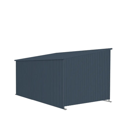 12’ x 20’ Galvanized Metal Livestock Shed, 240 Sq-Ft, 27 GA Corrugated Panels, Sliding Skid Mount, TMG-MSL1220