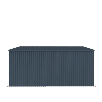 12’ x 20’ Galvanized Metal Livestock Shed, 240 Sq-Ft, 27 GA Corrugated Panels, Sliding Skid Mount, TMG-MSL1220