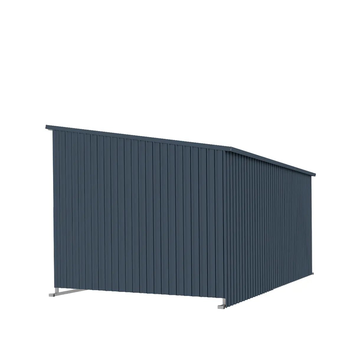 12’ x 20’ Galvanized Metal Livestock Shed, 240 Sq-Ft, 27 GA Corrugated Panels, Sliding Skid Mount, TMG-MSL1220