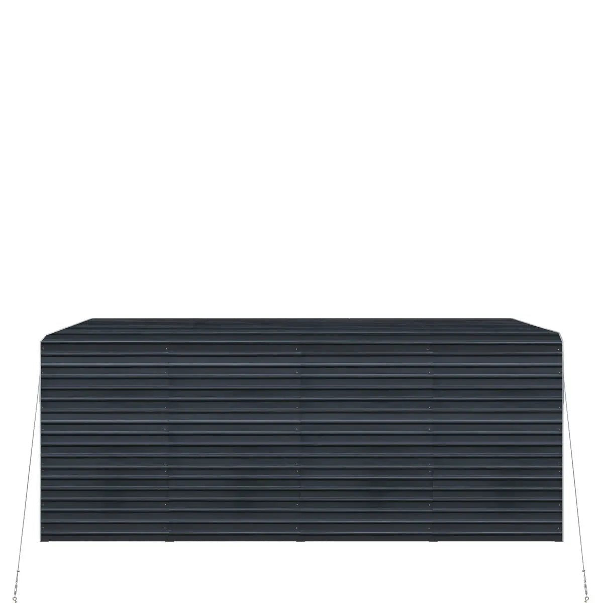 12’ x 20’ Metal Shed Carport with 8’ Enclosed Sidewalls, TMG-MSC1220F