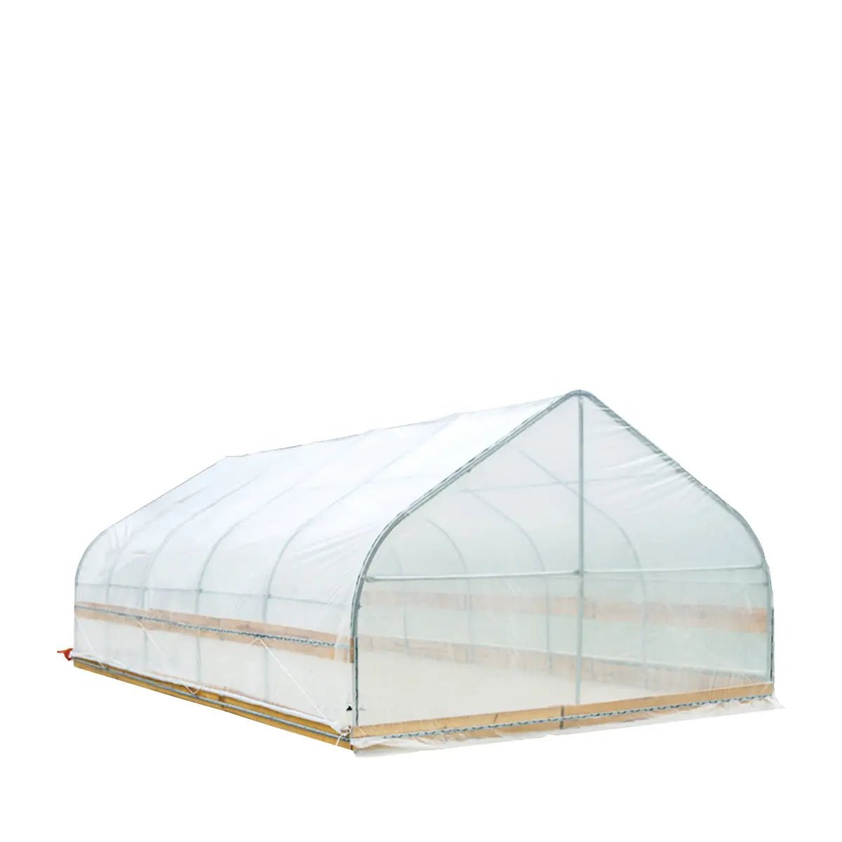 12’ x 20’ Tunnel Greenhouse Grow Tent w/6 Mil Clear EVA Plastic Film, Cold Frame, Hand Crank Roll-Up Sides, Peak Ceiling Roof, TMG-GH1220