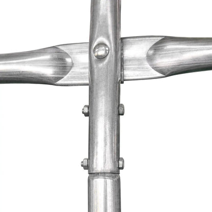 12’ x 30’ Car Shelter w/Rounded Roof & Heavy-Duty 11 OZ PE Fabric Cover, Galvanized Steel Frame, Fabric front roll-up door, TMG-ST1230R