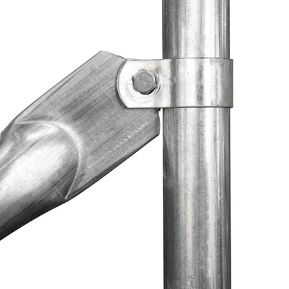 12’ x 30’ Car Shelter w/Rounded Roof & Heavy-Duty 11 OZ PE Fabric Cover, Galvanized Steel Frame, Fabric front roll-up door, TMG-ST1230R