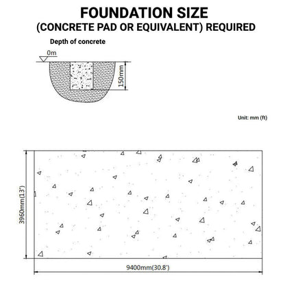 12’ x 30’ Tunnel Greenhouse Grow Tent w/6 Mil Clear EVA Plastic Film, Cold Frame, Hand Crank Roll-Up Sides, Peak Ceiling Roof, TMG-GH1230