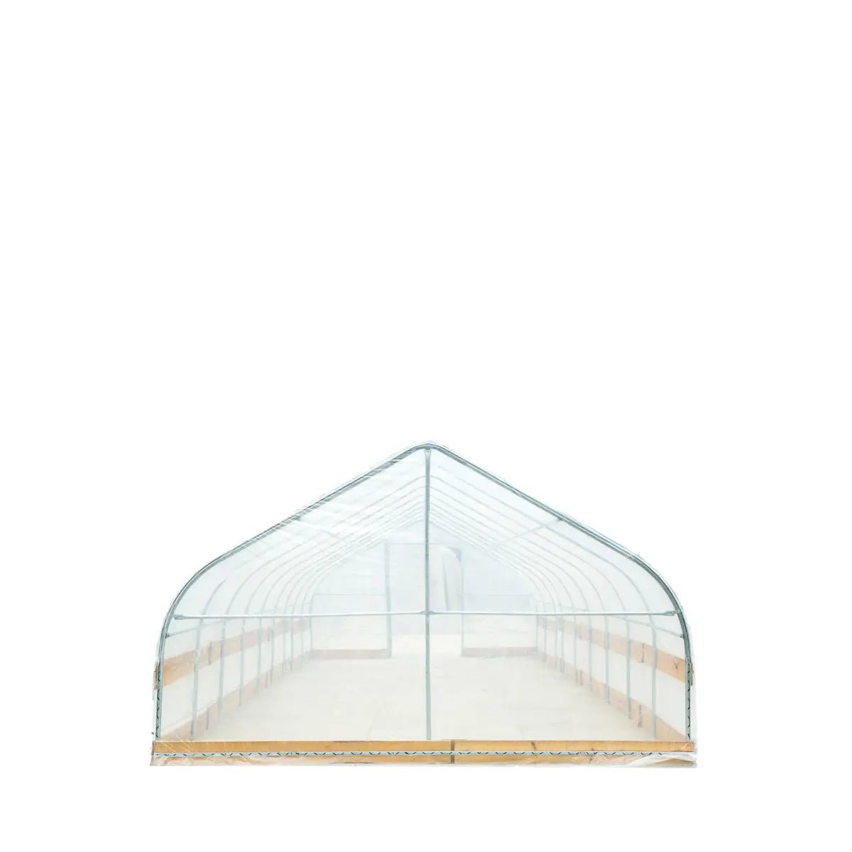 12’ x 40’ Tunnel Greenhouse Grow Tent w/6 Mil Clear EVA Plastic Film, Cold Frame, Hand Crank Roll-Up Sides, Peak Ceiling Roof, TMG-GH1240