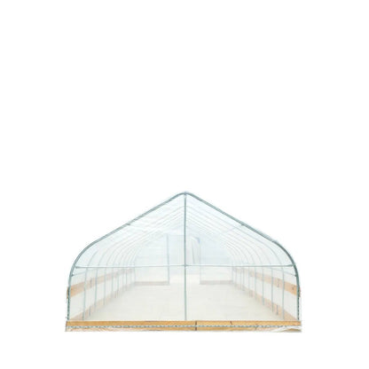 12’ x 40’ Tunnel Greenhouse Grow Tent w/6 Mil Clear EVA Plastic Film, Cold Frame, Hand Crank Roll-Up Sides, Peak Ceiling Roof, TMG-GH1240