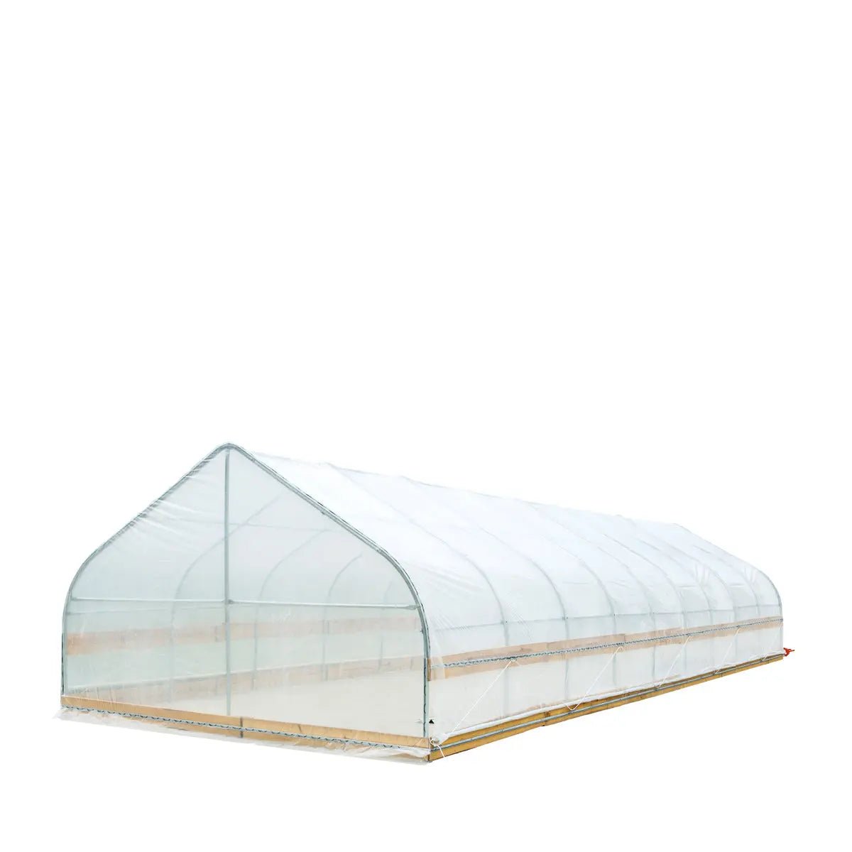 12’ x 40’ Tunnel Greenhouse Grow Tent w/6 Mil Clear EVA Plastic Film, Cold Frame, Hand Crank Roll-Up Sides, Peak Ceiling Roof, TMG-GH1240