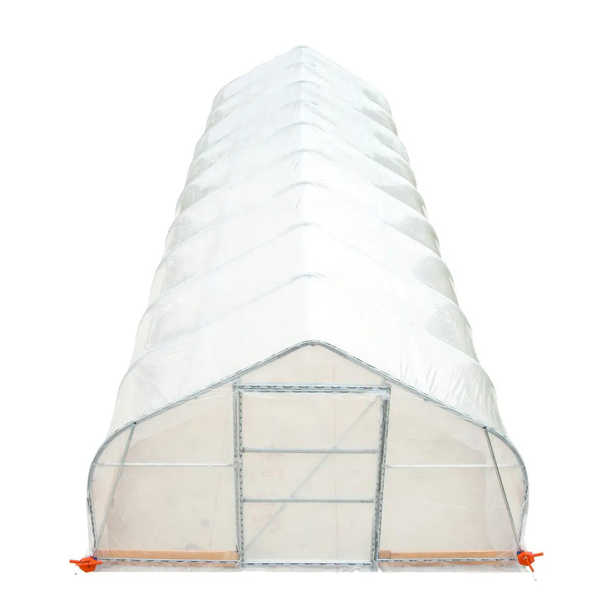 12’ x 40’ Tunnel Greenhouse Grow Tent w/6 Mil Clear EVA Plastic Film, Cold Frame, Hand Crank Roll-Up Sides, Peak Ceiling Roof, TMG-GH1240