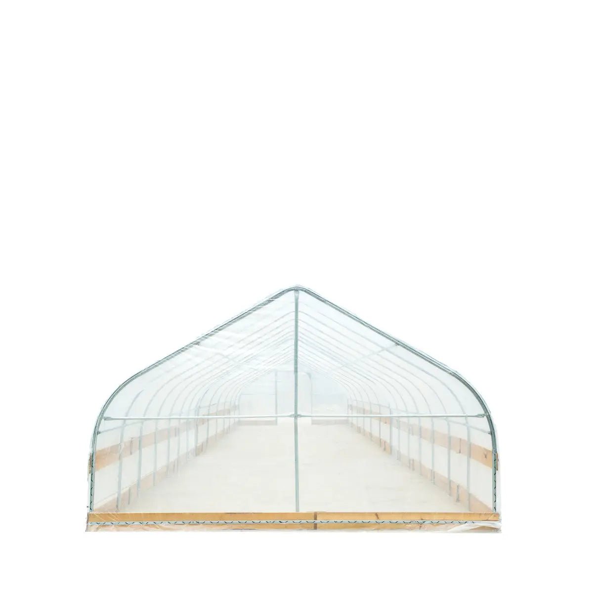12’ x 60’ Tunnel Greenhouse Grow Tent w/6 Mil Clear EVA Plastic Film, Cold Frame, Hand Crank Roll-Up Sides, Peak Ceiling Roof, TMG-GH1260