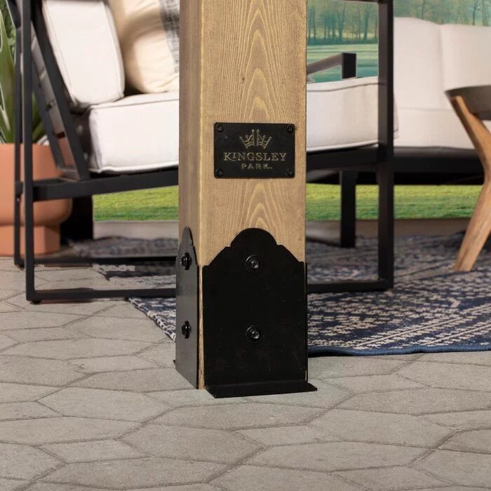 12 Ft. W x 10 Ft. D Solid Wood Pergola