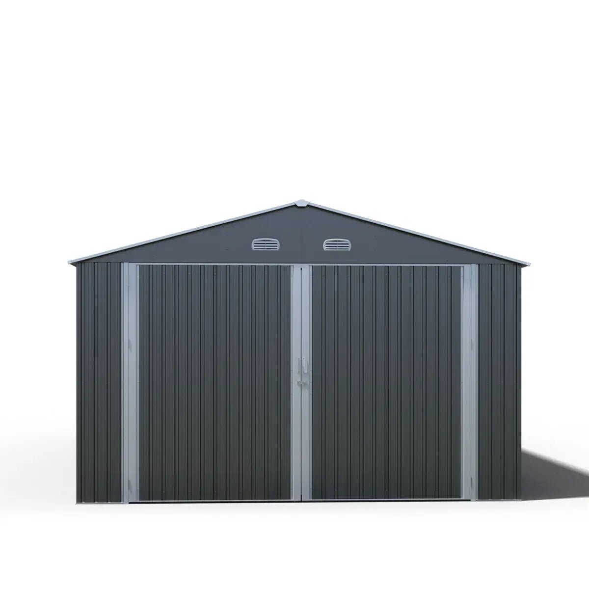 13’ x 20’ Metal Garage Shed with Double Front Doors, 7’9″ Peak Height, Side Entry Door, 240 Sq-Ft Floor Space, TMG-MS1320A