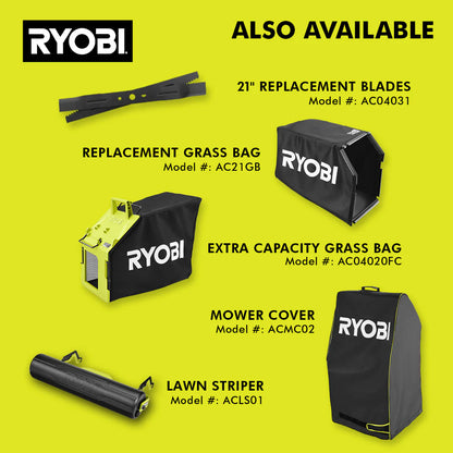 RYOBI 40v Hp brushless 21″ self-propelled AWD dual-blade mower kit
