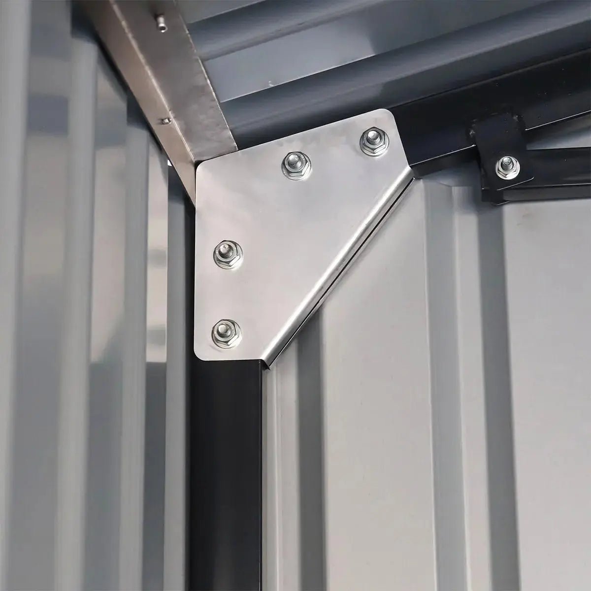 Pro Series 13′ x 20′ Metal Garage Shed with Double Front Doors and Side Entry Door, 8’6″ Peak Height TMG-MS1320B