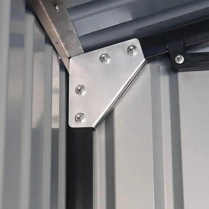 Pro Series 13′ x 20′ Metal Garage Shed with Double Front Doors and Side Entry Door, 8’6″ Peak Height TMG-MS1320B