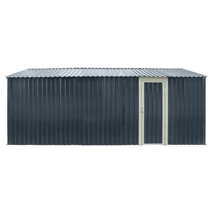 Pro Series 13′ x 20′ Metal Garage Shed with Double Front Doors and Side Entry Door, 8’6″ Peak Height TMG-MS1320B