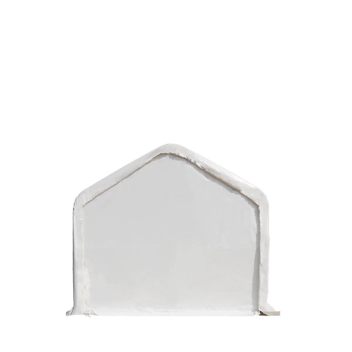 15’ x 35’ RV/Motorhome Storage Shelter, 17 oz PVC Fabric Cover, Front Roll-Up Door, Enclosed Rear Wall, 3-Layer Galvanized Steel Frame, 10’ Straight Sidewalls, TMG-ST1535