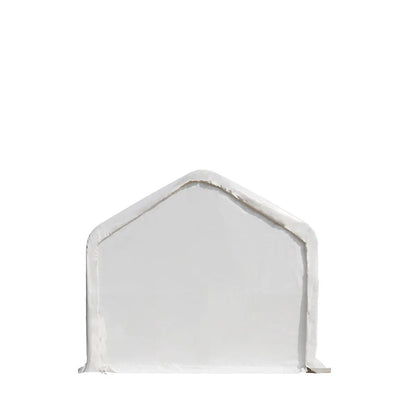 15’ x 35’ RV/Motorhome Storage Shelter, 17 oz PVC Fabric Cover, Front Roll-Up Door, Enclosed Rear Wall, 3-Layer Galvanized Steel Frame, 10’ Straight Sidewalls, TMG-ST1535