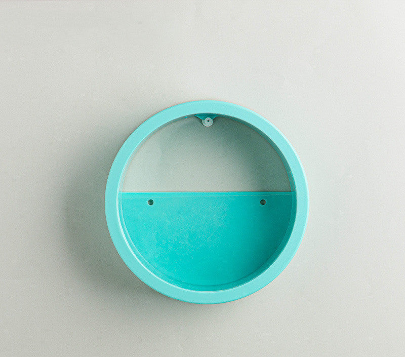 Round Iron Wall Vase Hanging Planter for Flowers and Succulents – Decorative Wall Art Flower Pot