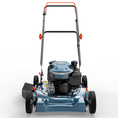 SENIX 18 in. Gas Push Lawn Mower, 144cc 4-Cycle with Side Discharge