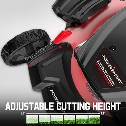 PowerSmart 21 in. Gas Push Lawn Mower, 144cc 2-in-1 Side Discharge