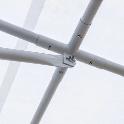 20′ x 20′ Heavy Duty Outdoor Party Tent with Removable Sidewalls and Roll-Up Doors, PE tarpaulin fabric, 6’6″ Overhead, 10’ Peak Ceiling, TMG-PT2020F