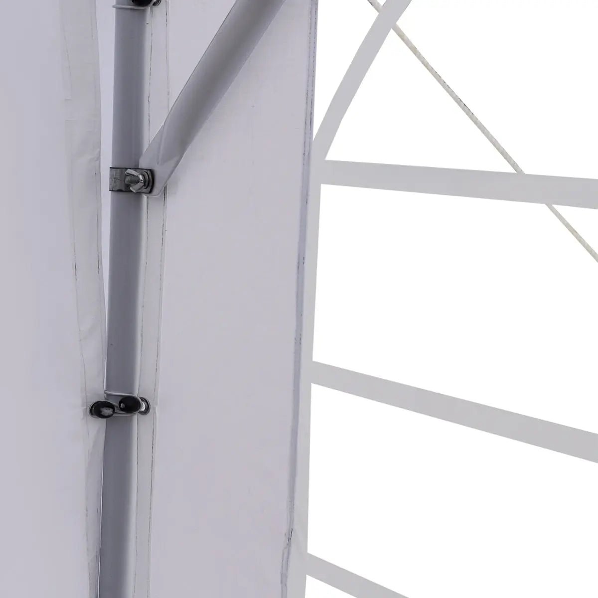 20′ x 20′ Heavy Duty Outdoor Party Tent with Removable Sidewalls and Roll-Up Doors, PE tarpaulin fabric, 6’6″ Overhead, 10’ Peak Ceiling, TMG-PT2020F