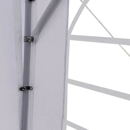 20′ x 20′ Heavy Duty Outdoor Party Tent with Removable Sidewalls and Roll-Up Doors, PE tarpaulin fabric, 6’6″ Overhead, 10’ Peak Ceiling, TMG-PT2020F