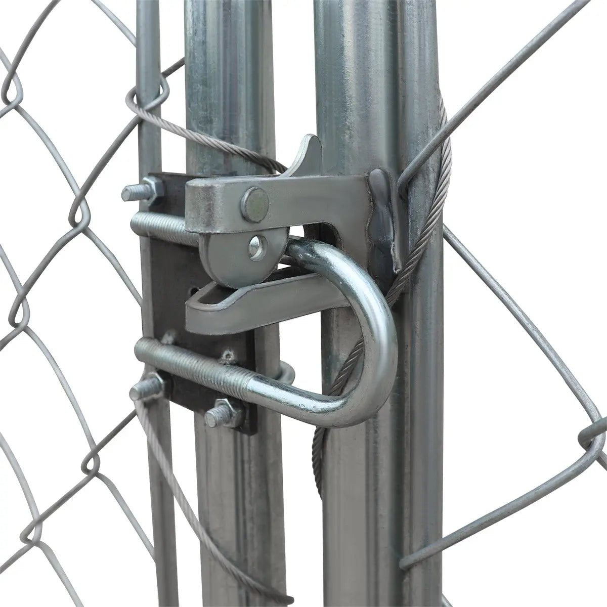 20’ x 20’ Outdoor Dog Kennel Playpen, Outdoor Dog Runner, Pet Exercise House, Lockable Gate, 6’ Chain-Link Fence, TMG-DCP2020