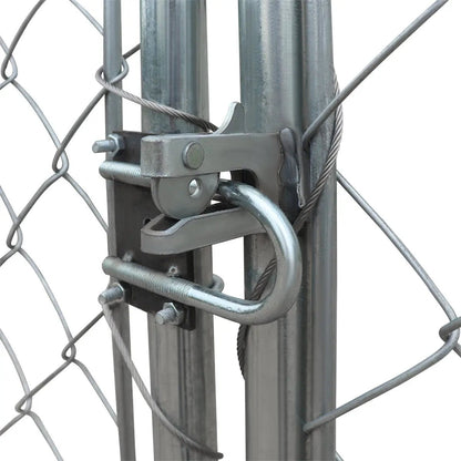 20’ x 20’ Outdoor Dog Kennel Playpen, Outdoor Dog Runner, Pet Exercise House, Lockable Gate, 6’ Chain-Link Fence, TMG-DCP2020
