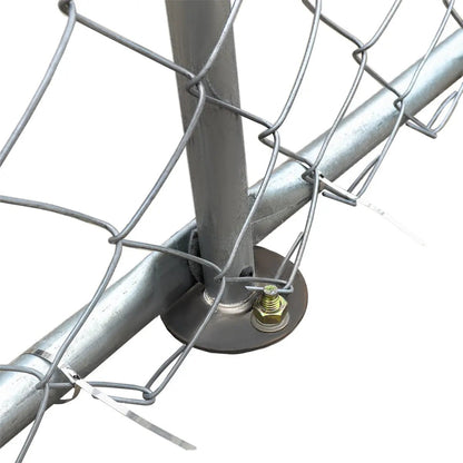 20’ x 20’ Outdoor Dog Kennel Playpen, Outdoor Dog Runner, Pet Exercise House, Lockable Gate, 6’ Chain-Link Fence, TMG-DCP2020