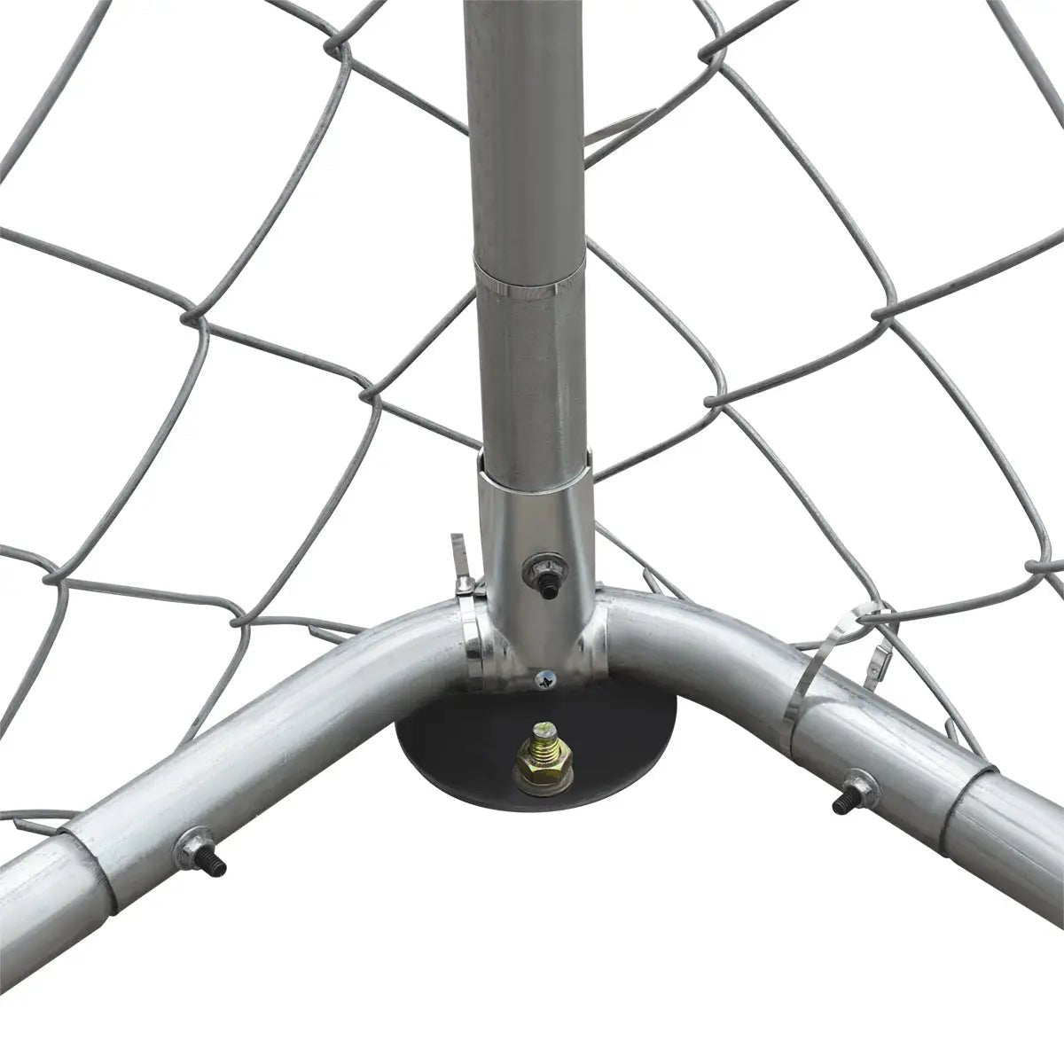 20’ x 20’ Outdoor Dog Kennel Playpen, Outdoor Dog Runner, Pet Exercise House, Lockable Gate, 6’ Chain-Link Fence, TMG-DCP2020