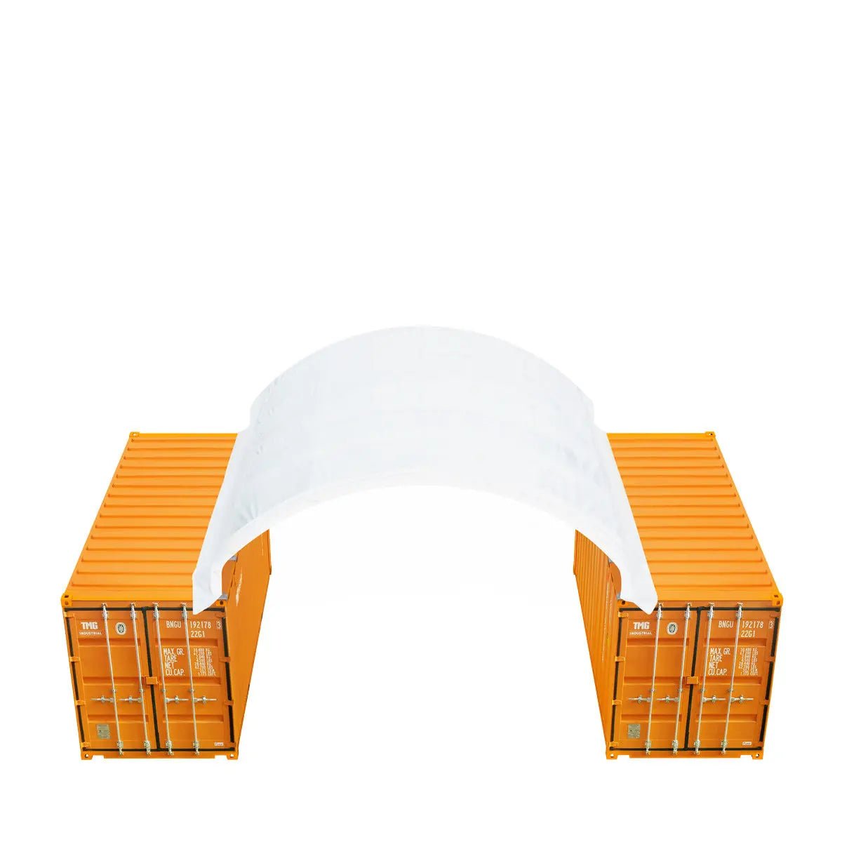 20′ x 20′ PE Fabric Container Shelter, Fire Retardant, Water Resistant, UV Protected, TMG-ST2021CE(Previously ST2020C)