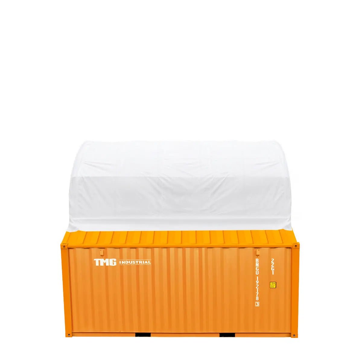 20′ x 20′ PE Fabric Container Shelter, Fire Retardant, Water Resistant, UV Protected, TMG-ST2021CE(Previously ST2020C)