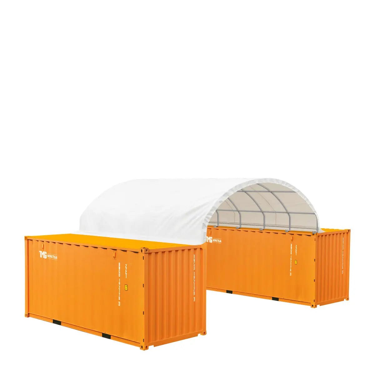 20′ x 20′ PE Fabric Container Shelter, Fire Retardant, Water Resistant, UV Protected, TMG-ST2021CE(Previously ST2020C)