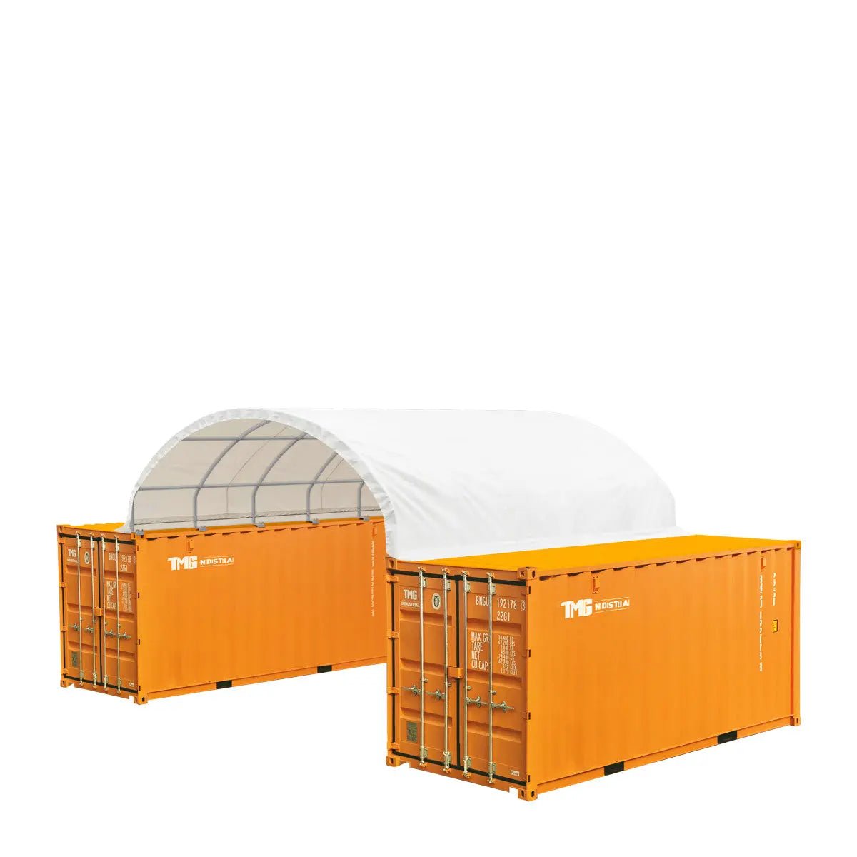 20′ x 20′ PE Fabric Container Shelter, Fire Retardant, Water Resistant, UV Protected, TMG-ST2021CE(Previously ST2020C)