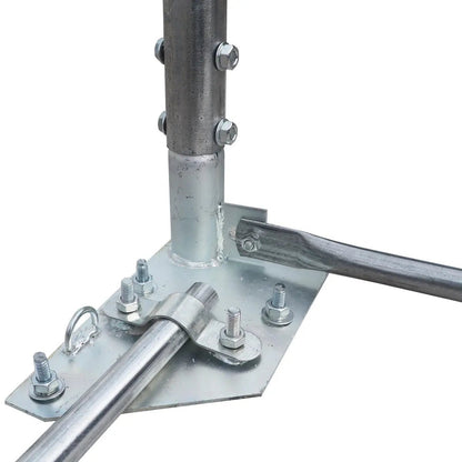 20’ x 20’ Tunnel Greenhouse Grow Tent w/12 Mil Ripstop Leno Mesh Cover, Cold Frame, Roll-up Windows, Peak Ceiling Roof, TMG-GH2020