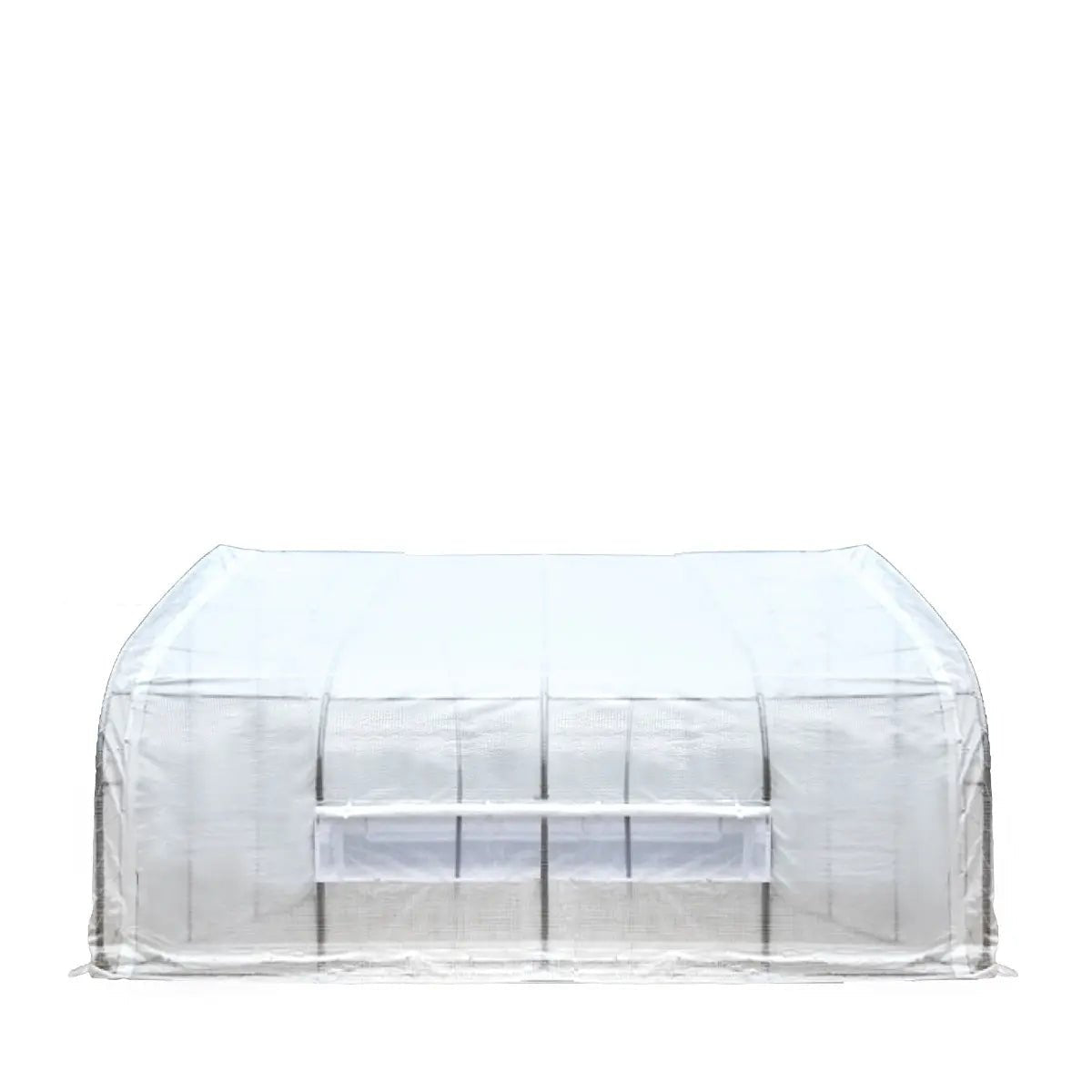 20’ x 20’ Tunnel Greenhouse Grow Tent w/12 Mil Ripstop Leno Mesh Cover, Cold Frame, Roll-up Windows, Peak Ceiling Roof, TMG-GH2020