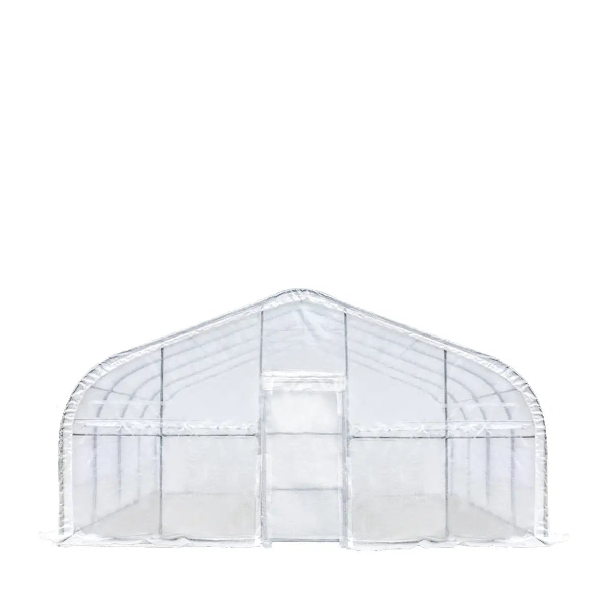20’ x 20’ Tunnel Greenhouse Grow Tent w/12 Mil Ripstop Leno Mesh Cover, Cold Frame, Roll-up Windows, Peak Ceiling Roof, TMG-GH2020