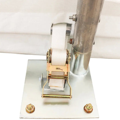 20′ x 30′ Straight Wall Peak Ceiling Storage Shelter with Heavy Duty 11 oz PE Cover & Drive Through Door, TMG-ST2031E