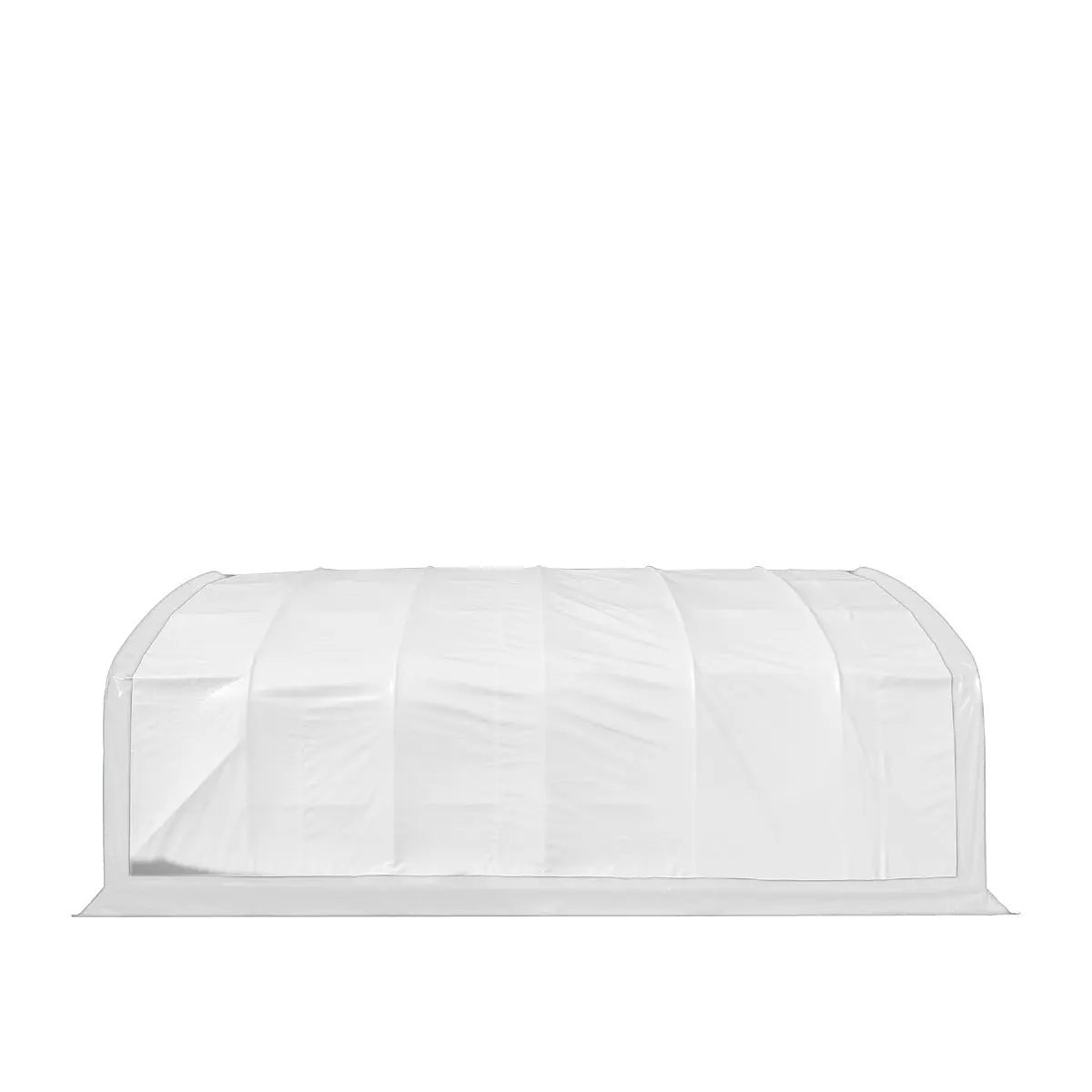 20′ x 30′ Straight Wall Peak Ceiling Storage Shelter with Heavy Duty 11 oz PE Cover & Drive Through Door, TMG-ST2031E