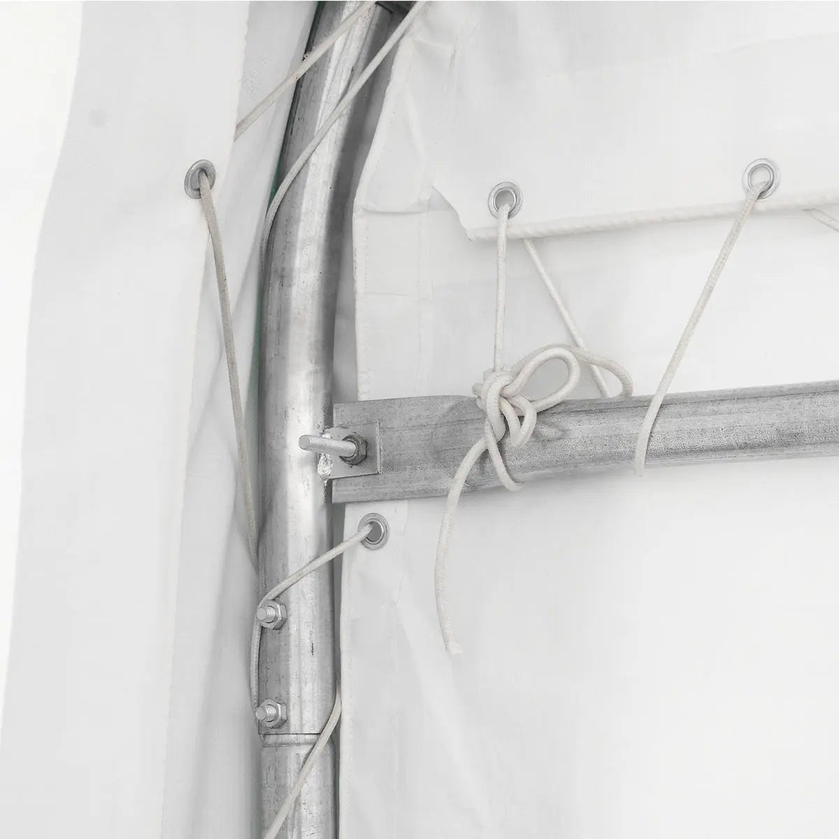 20′ x 30′ Straight Wall Peak Ceiling Storage Shelter with Heavy Duty 17 oz PVC Cover & Drive Through Door, TMG-ST2031V (Previously ST2030V)