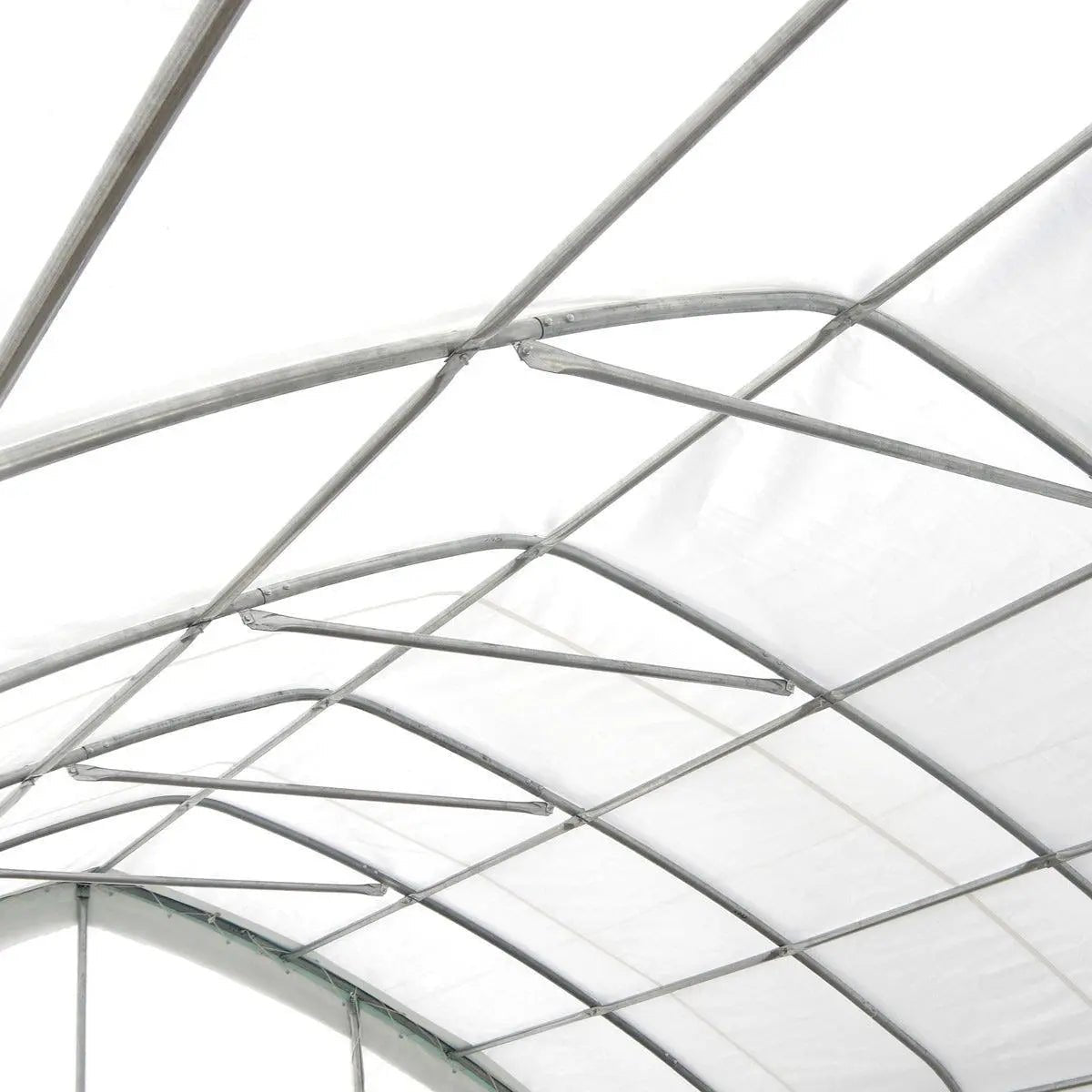 20′ x 30′ Straight Wall Peak Ceiling Storage Shelter with Heavy Duty 17 oz PVC Cover & Drive Through Door, TMG-ST2031V (Previously ST2030V)