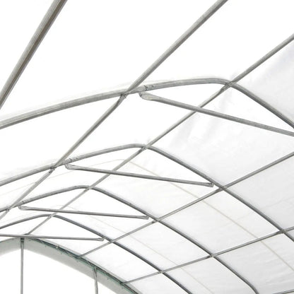 20′ x 30′ Straight Wall Peak Ceiling Storage Shelter with Heavy Duty 17 oz PVC Cover & Drive Through Door, TMG-ST2031V (Previously ST2030V)