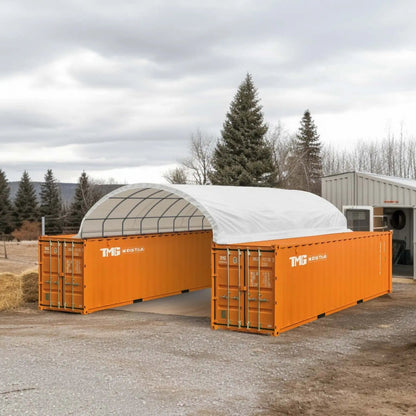 20′ x 40′ PVC Fabric Container Shelter, Fire Retardant, Water Resistant, UV Protected, TMG-ST2041CV(Previously ST2040C)