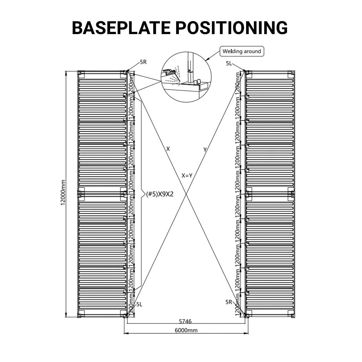 20′ x 40′ PVC Fabric Container Shelter, Fire Retardant, Water Resistant, UV Protected, TMG-ST2041CV(Previously ST2040C)
