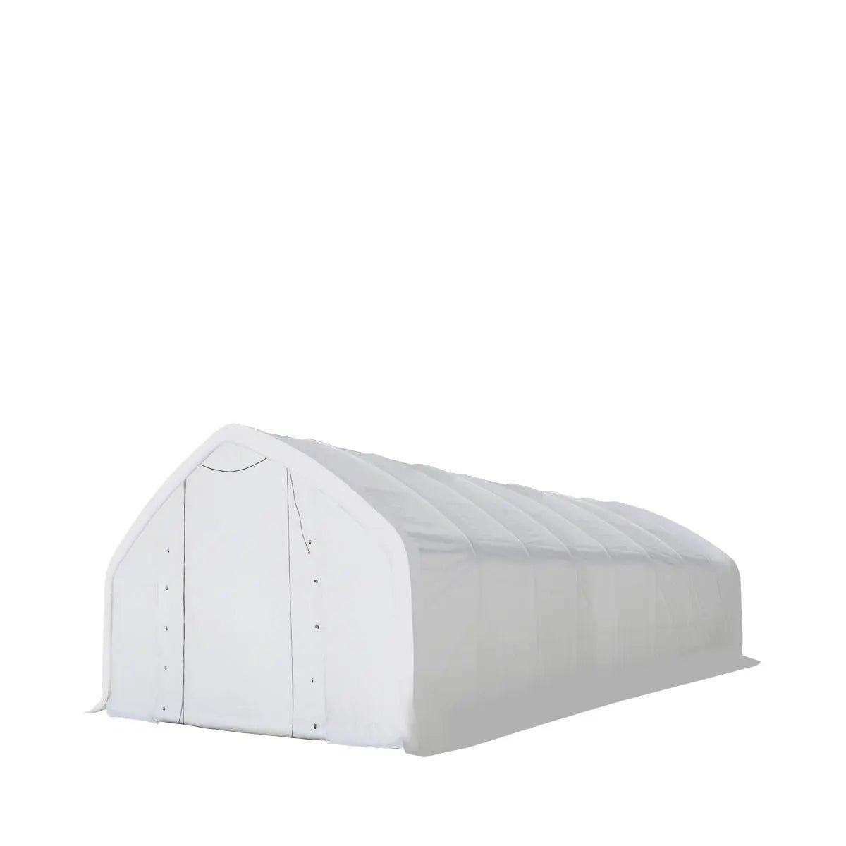 20′ x 40′ Straight Wall Peak Ceiling Storage Shelter with Heavy Duty 17 oz PVC Cover & Drive Through Door, TMG-ST2041V (Previously ST2040V)