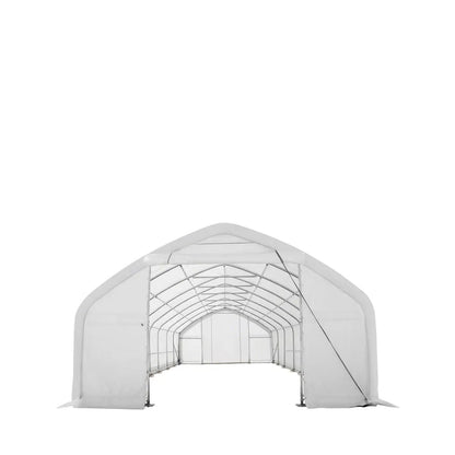 20′ x 40′ Straight Wall Peak Ceiling Storage Shelter with Heavy Duty 17 oz PVC Cover & Drive Through Door, TMG-ST2041V (Previously ST2040V)