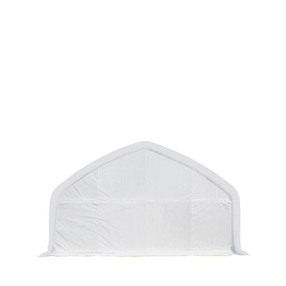 20′ x 40′ Straight Wall Peak Ceiling Storage Shelter with Heavy Duty 17 oz PVC Cover & Drive Through Door, TMG-ST2041V (Previously ST2040V)